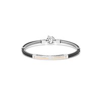 Pulsera Baraka Hombre in Acero Diamante 0.02 Ct BR312411ROAC220002 - BR312411ROAC220002